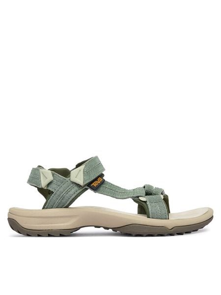 Teva Sandały Terra Fi Lite Suede 1124035 Zielony. Zielone sandały Teva, bez wzorów, ze skóry, bez obcasa, na płaskiej podeszwie, bez zapięcia. Za 291.99 zł.
