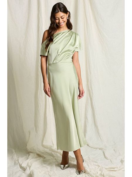 Joelle Sukienka w kolorze jasnozielonym rozmiar: 40. Zielone sukienki Joelle, bez wzorów, bez kołnierzyka, bez ramiączek, maxi. Za 215.21 zł.