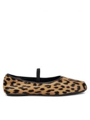 Tory Burch Baleriny Runway Ballet 165476 Brązowy. Brązowe baleriny Tory Burch, bez wzorów, ze skóry, bez obcasa. Za 909.99 zł.