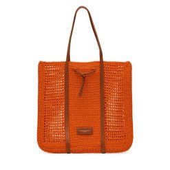 Torebka Gianni Chiarini. Pomarańczowe shopper Gianni Chiarini, bez wzorów, bez dodatków. Za 379.99 zł.