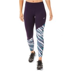 Leginsy fitness damskie ASICS Wild Camo 7/8 Tight. Fioletowe legginsy sportowe Asics, s, bez wzorów, z elastanu, do biegania. Za 272.05 zł.