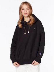 Champion Bluza 116237 Czarny Regular Fit. Czarne bluzy Champion, s, bez wzorów, z bawełny, bez kaptura. Za 139.99 zł.