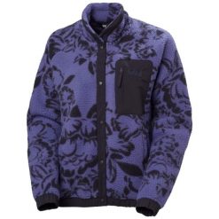 Sweter damski Helly Hansen Imperial Printed Pile Snap. Fioletowe swetry Helly Hansen, bez wzorów, bez ramiączek. W wyprzedaży za 562.10 zł.