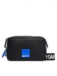 Karl Lagerfeld Jeans Torebka A3W30202 Czarny. Czarne listonoszki Karl Lagerfeld Jeans, bez wzorów, z jeansu, bez dodatków. Za 649.99 zł.