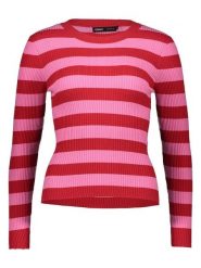 ONLY Sweter "Louisa" w kolorze czerwono-jasnoróżowym rozmiar: XL. Czerwone swetry Only, xl, bez wzorów, prążkowane, bez ramiączek. Za 82.99 zł.