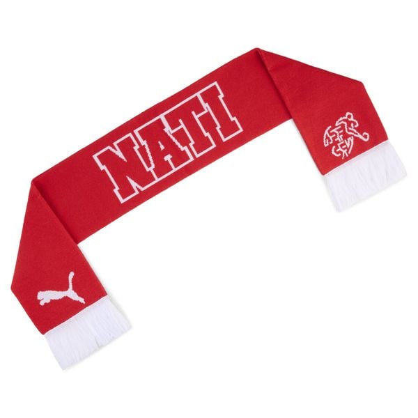 Szalik Szwajcarii ftblCulture PUMA. Białe szaliki Puma, bez wzorów, z dzianiny. Za 109.00 zł.