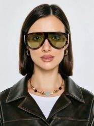 Okulary przeciwsłoneczne damskie brązowe Soreli 803. Brązowe okulary przeciwsłoneczne Big Star, bez wzorów, wakacyjne. Za 79.99 zł.