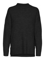 Vero Moda Sweter "Lefile" w kolorze czarnym rozmiar: S. Czarne swetry Vero Moda, s, bez wzorów, bez ramiączek. Za 66.00 zł.