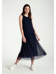 More & More Spódnica w kolorze granatowym rozmiar: 44. Niebieskie spódnice More & More, bez wzorów, z tiulu, maxi. Za 119.68 zł.