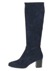 Caprice Kozaki w kolorze granatowym rozmiar: 37. Niebieskie kozaki Caprice, na zimę, bez obcasa, bez zapięcia. Za 208.99 zł.