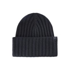 Damska czapka zimowa beanie. Czarne czapki 4f, bez wzorów, z dzianiny. Za 83.99 zł.