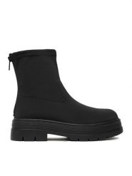 JENNY Botki CEO-WS6615-01 Czarny. Czarne botki Jenny, bez wzorów, z materiału, bez obcasa, na płaskiej podeszwie, bez zapięcia. Za 159.99 zł.