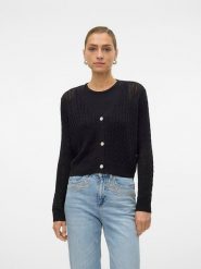 Vero Moda Kardigan w kolorze czarnym rozmiar: L. Czarne kardigany Vero Moda, l, bez wzorów. Za 70.41 zł.