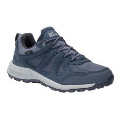 Buty trekkingowe damskie Jack Wolfskin Woodland 2 Texapore Low. Niebieskie trekkingi Jack Wolfskin, trekkingowe. Za 467.90 zł.