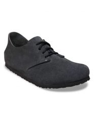 Birkenstock Trzewiki "Main" w kolorze antracytowym rozmiar: 37. Czarne półbuty sznurowane Birkenstock, bez wzorów, eleganckie, bez obcasa, bez zapięcia. Za 604.95 zł.