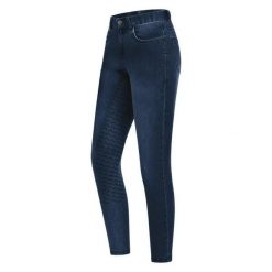 Damskie jeansy do jazdy konnej ELT Luna. Niebieskie jeansy ELT, bez wzorów. Za 297.50 zł.