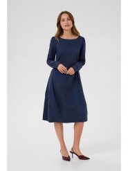 CULTURE Sukienka w kolorze granatowym rozmiar: M. Niebieskie sukienki Culture, m, bez wzorów, bez kołnierzyka, bez ramiączek, midi. Za 152.99 zł.