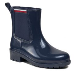 Kalosze Tommy Hilfiger. Niebieskie kalosze TOMMY HILFIGER, bez wzorów. Za 319.99 zł.
