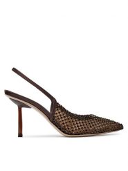 Le Silla Szpilki Chanel Gilda Stocking 2299U080P1PPSAS748 Brązowy. Brązowe szpilki LE SILLA, bez wzorów, z materiału, bez obcasa, na szpilce, bez zapięcia. Za 2,529.00 zł.