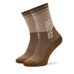 Skarpety wysokie damskie Max Mara Leisure. Brązowe skarpety Max Mara Leisure, bez wzorów. Za 129.99 zł.