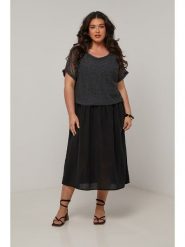 Curvy Lady Sukienka w kolorze czarnym rozmiar: 40/42. Czarne sukienki Curvy Lady, na co dzień, bez wzorów, klasyczne, bez kołnierzyka, bez ramiączek, maxi, proste. Za 171.28 zł.