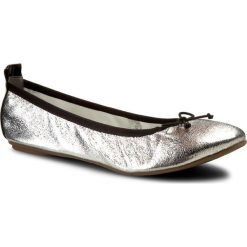 Baleriny TAMARIS - 1-22113-28 Silver Struct. 927. Szare baleriny Tamaris, bez wzorów, ze skóry ekologicznej, bez obcasa. W wyprzedaży za 89.00 zł.