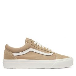 Tenisówki Vans. Brązowe trampki Vans, bez wzorów, bez zapięcia. Za 369.99 zł.