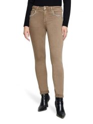 Betty Barclay Dżinsy - Slim fit - w kolorze beżowym rozmiar: 44. Brązowe jeansy Betty Barclay, bez wzorów, z podwyższonym stanem. Za 209.95 zł.