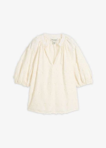 Bluzka tunikowa z czystej bawełny. Czerwone bluzki bonprix, bez wzorów, z bawełny, bez kołnierzyka, bez ramiączek. Za 147.99 zł.