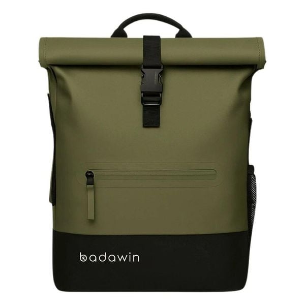 Torba 2 w 1 Anna zielona 27 l. Zielone torby na laptopa BADAWIN, bez wzorów, z tkaniny. Za 376.00 zł.
