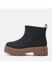 Timberland Skórzane botki "Stone Street" w kolorze czarnym rozmiar: 37. Czarne botki Timberland, bez wzorów, z materiału, bez obcasa, bez zapięcia. Za 587.41 zł.