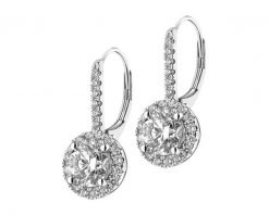Kolczyki z białego złota z brylantami – SI2/H - 2,47 ct - próba 750. Białe kolczyki Apart, z brylantem, złote. Za 105,990.00 zł.