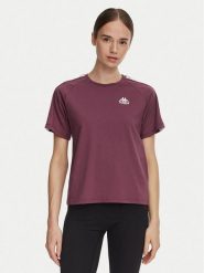 Kappa T-Shirt 371U6WW Fioletowy Regular Fit. Fioletowe t-shirty Kappa, xs, bez wzorów, z bawełny, bez kołnierzyka, bez ramiączek. Za 79.99 zł.