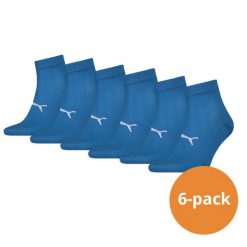 Skarpety Puma Sport Quarter Light, 6 pary niebieski. Niebieskie skarpety Puma, bez wzorów, z elastanu. Za 162.99 zł.