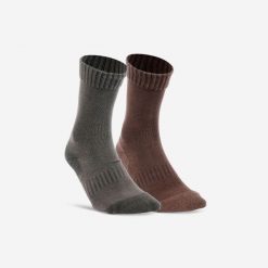 Skarpety Solognac ACT 100 długie X2. Skarpety SOLOGNAC, bez wzorów, z bawełny. Za 24.99 zł.