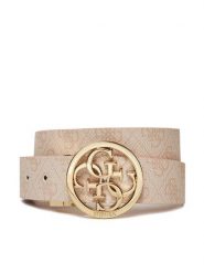 Guess Pasek Damski BW9166 P4235 Beżowy. Brązowe paski Guess, z aplikacjami, ze skóry. Za 169.99 zł.