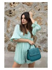 Christian Laurier Skórzana torebka "Lali" w kolorze morskim - 23 x 20 x 11 cm rozmiar: onesize. Niebieskie torby na ramię Christian Laurier, bez wzorów, z materiału, przez ramię, bez dodatków. Za 217.99 zł.