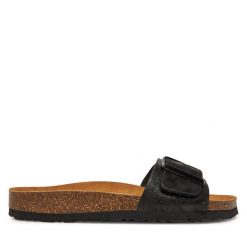 Klapki Dr. Brinkmann. Czarne klapki Dr. Brinkmann, bez wzorów, bez obcasa. Za 209.99 zł.