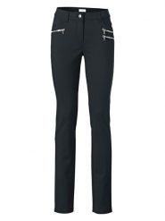 Heine Spodnie w kolorze czarnym rozmiar: 25. Czarne spodnie materiałowe Heine, na co dzień, bez wzorów, z materiału. Za 217.99 zł.