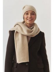 TATUUM Szal "Dena" w kolorze beżowym - 170 x 50 cm rozmiar: onesize. Brązowe szaliki Tatuum, bez wzorów, z materiału. Za 191.42 zł.