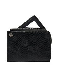 Calvin Klein Jeans Mały Portfel Damski Sculpted Wallet Square Mirror K60K611563 Czarny. Czarne portfele Calvin Klein Jeans, bez wzorów, z jeansu. Za 169.99 zł.