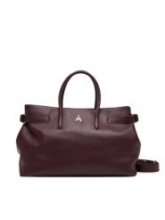 Patrizia Pepe Torebka 8B0270 L162 M536 Fioletowy. Fioletowe shopper Patrizia Pepe, bez wzorów, ze skóry, bez dodatków. Za 1,999.00 zł.