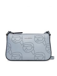 KARL LAGERFELD Torebka A2W32017 Błękitny. Niebieskie listonoszki KARL LAGERFELD, bez wzorów, ze skóry, bez dodatków. Za 469.99 zł.