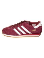 Adidas Skórzane sneakersy "Country Japan" w kolorze czerwonym rozmiar: 44. Czerwone trampki Adidas, bez wzorów, bez zapięcia. Za 359.32 zł.