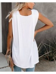 Milan Kiss Top w kolorze białym rozmiar: L. Białe topy Milan Kiss, l, bez wzorów, bez kołnierzyka, bez ramiączek. Za 113.99 zł.