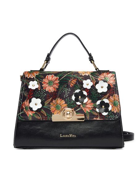 Laura Vita Torebka Sac-Astry 04 Czarny. Czarne torebki klasyczne Laura Vita, bez wzorów, ze skóry, bez dodatków. Za 339.99 zł.