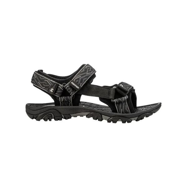Sandały turystyczne Hannah Belt. Czarne sandały Hannah, bez wzorów, bez obcasa, bez zapięcia. Za 191.25 zł.