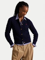 Polo Ralph Lauren Kardigan 211972104004 Granatowy Slim Fit. Niebieskie kardigany Polo Ralph Lauren, xs, bez wzorów, z wełny. Za 1,199.00 zł.