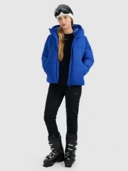 4F Spodnie narciarskie softshell membrana 10000 damskie - czarne XL. Czarne spodnie narciarskie 4f, s, bez wzorów, z materiału, narciarskie. Za 499.99 zł.