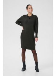 Kaffe Sukienka dzianinowa w kolorze khaki rozmiar: S. Brązowe sukienki Kaffe, na co dzień, s, bez wzorów, z dzianiny, bez kołnierzyka, bez ramiączek, midi, proste. Za 148.61 zł.